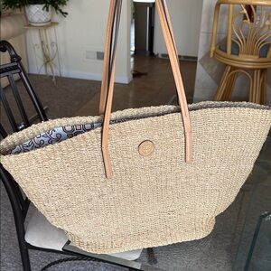 Tory Burch Woven Tote Bag